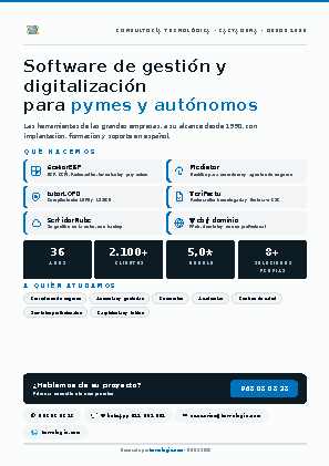 Tarjeta digital - Modelo consultora