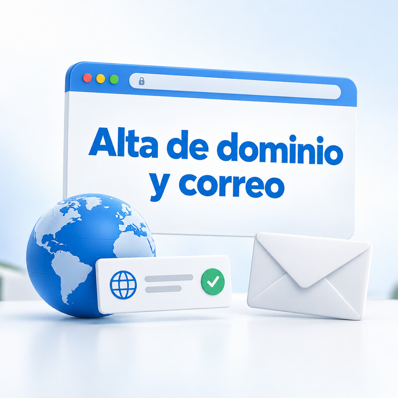 Alta de dominio y correo