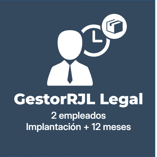 GestorRJL Legal Pack 2 empleados + Implantación + 12 meses