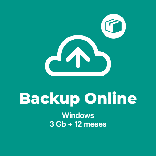 Backup online 3 Gb - Implantación + 12 mes