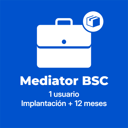 Software Mediator BSC 1 Usuario + Implantación + 12 meses