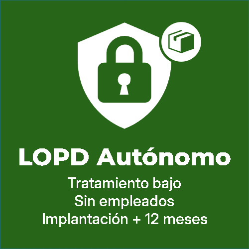 LOPD Autónomo sin empleados Implantación + 12 meses